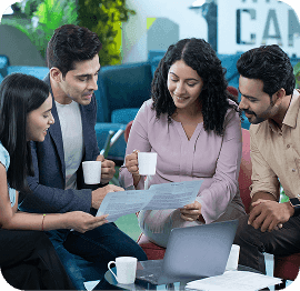 video indian employees sitting